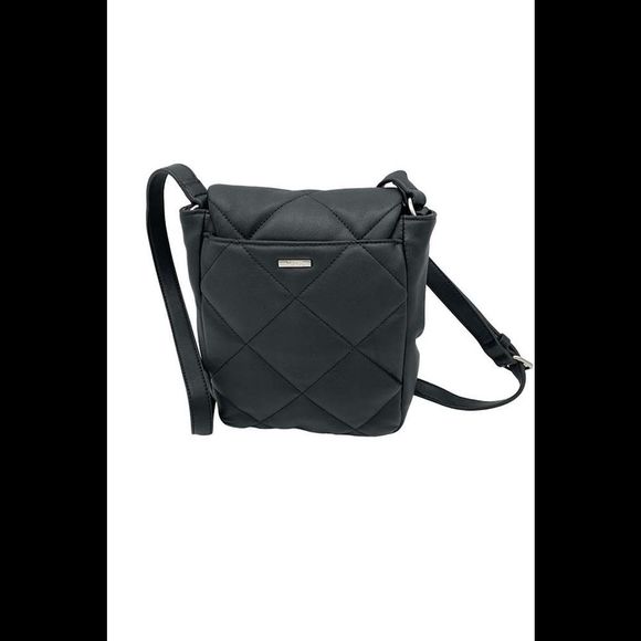 Vince Camuto Quilted Leather Crossbody Doty Black - Picture 2 of 3